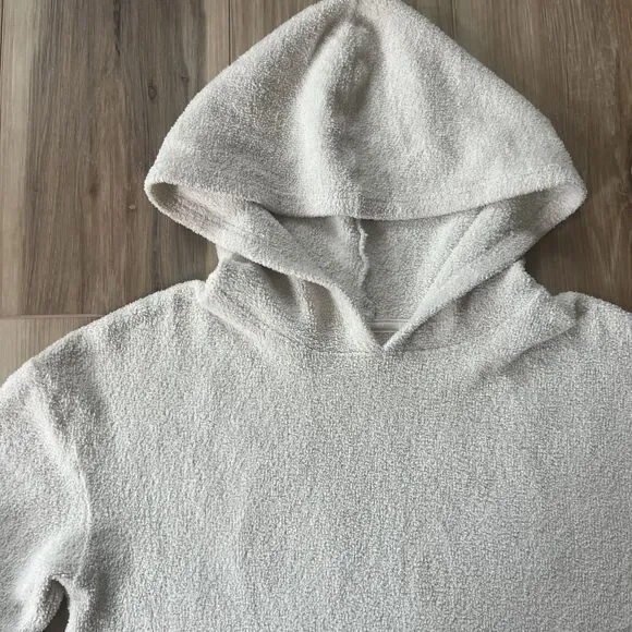 Girls Long Sleeve Ivory Cream Sweatshirt Hoodie Top by Cat & Jack sz 14/16 - Picture 2 of 4